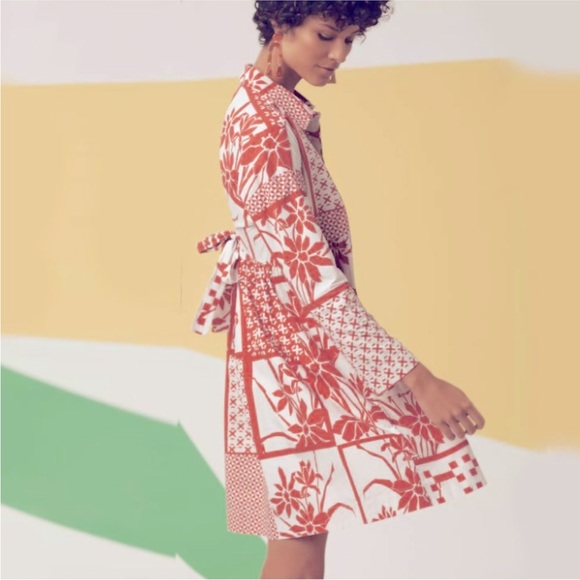 Maeve Anthropologie Dress Sz XS The Printmaker boho babydoll - Picture 1 of 11